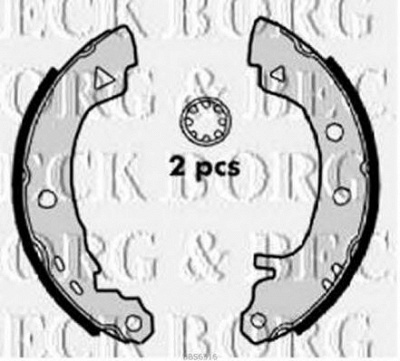 BORG & BECK bbs6316 -  Комплект тормозных колодок